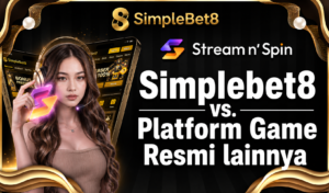 Ilustrasi perbandingan platform digital berlisensi dan tidak berlisensi.