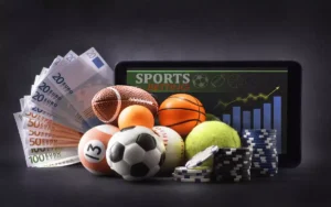 Ilustrasi tiket taruhan parlay dengan tampilan odds pertandingan.
